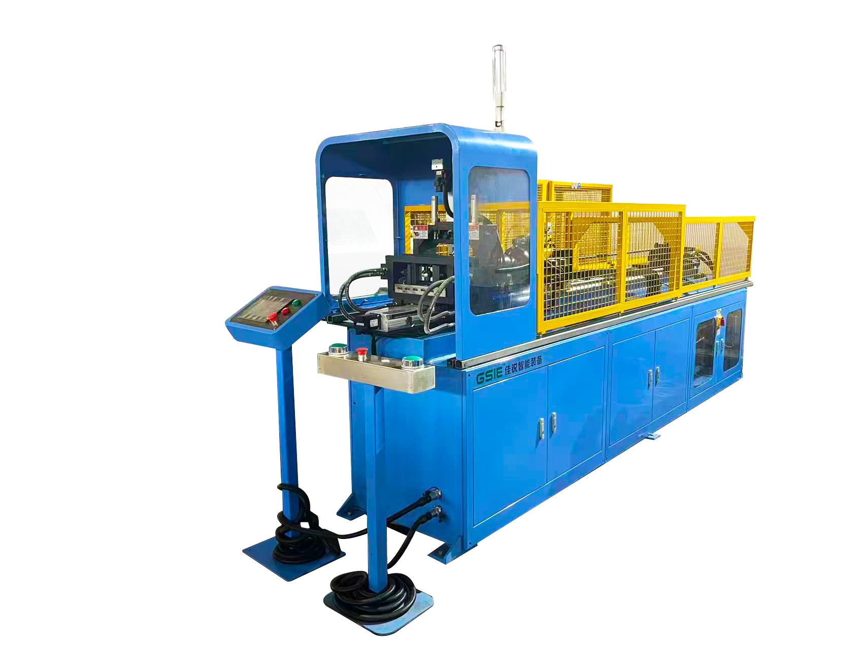 Automatic stainless steel pipe flanging machine